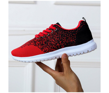 Express Delivery - Fashion Breathable Walking Flat Sneakers EU 36 For Women - Red(JA140) - ID 66367