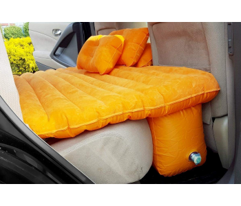 Express Delivery - Jongo JA177-3 Car Inflatable Mat Outdoor Traveling Air Mattresses Camping Folding Sleeping Bed with Pillows and Pump - Orange - ID 66996