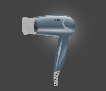 Express Delivery - Clikon CK3302 1000 Watts Foldable Travel Hair Dryer - Grey - ID 67471