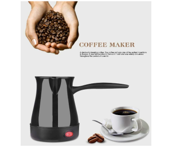 Sinbo SCM-2928 3 Cups 600 Watts Coffee Kettle Tea Machine Electric Kettle Coffee Pot Quality - Black in UAE