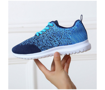 Express Delivery - Fashion Breathable Walking Flat Sneakers EU 37 For Women - Blue(JA140) - ID 66372