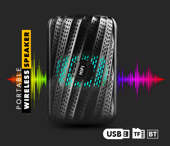 Express Delivery - Wireless XY-601 Connection Bluetooth With Karaoke Mic LED Light Speaker - ID 66408