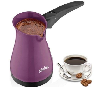 Sinbo SCM-2928 3 Cups 600 Watts Coffee Kettle Tea Machine Electric Kettle Coffee Pot Quality - Purple in UAE
