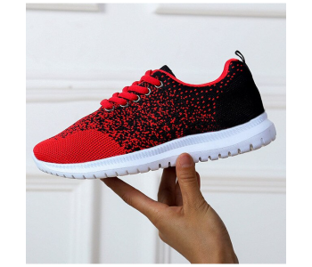 Express Delivery - Fashion Breathable Walking Flat Sneakers EU 38 For Women - Red(JA140) - ID 66369