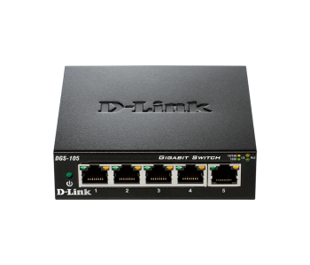 Express Delivery - D Link DGS 105 5 Port Gigabit Desktop Switch - Black - ID 69498