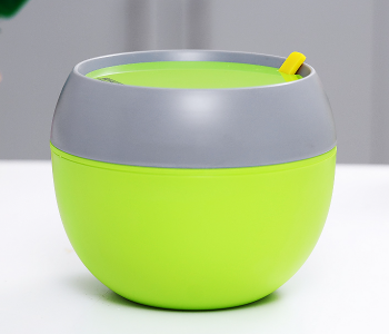 Royalford RF8708 2 Layer Fashion Insulated Round Lunch Box - Green & Grey in KSA