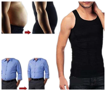Slim N Lift Slimming Shirt For Men Black - Medium in KSA