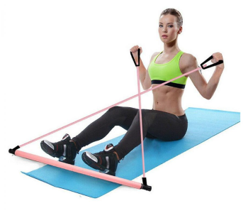Portable Pilates Bar Kit With Resistance Band in KSA