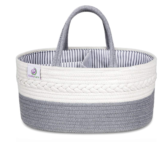 Express Delivery - Cotton Rope Diaper Caddy Basket With Detachable Inserts - ID 70575