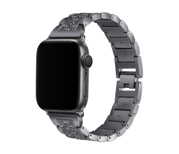 Express Delivery - Promate FROST-38ML 38mm Bracelet Watch Strap for Apple Watch - Platinum - ID 69085