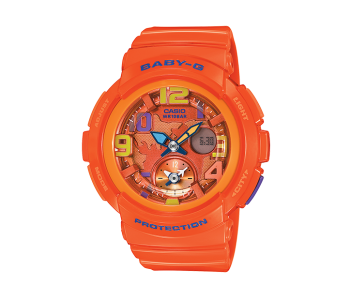 Casio BGA-190-4BDR Baby-G Analog Digital Watch - Orange in OMAN