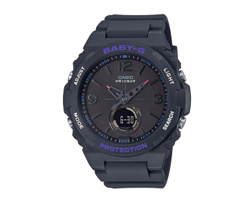 Casio BGA-260-1ADR Baby-G Standard Analog Digital Watch - Black in OMAN