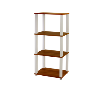 SH0000494 Flexi Storage Rack With 3 Compartment - White And Brown in KSA