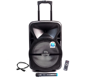 Geepas GMS8568 Portable & Rechargeable Professional Speaker With Remote Control in OMAN