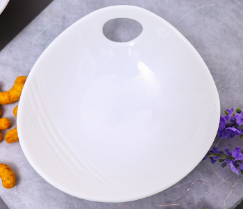 Royalford RF8437 6.5-inch Porcelain Serving Bowl - White in UAE
