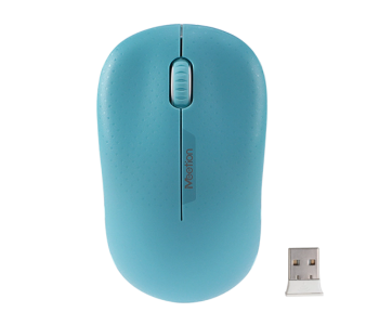 Meetion R545 Cordless Optical USB Computer 2.4GHz Wireless Mouse - Sky Blue in UAE