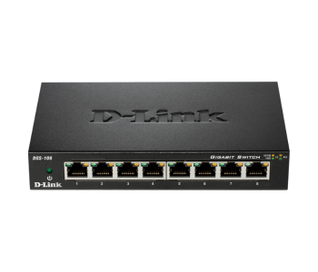 Express Delivery - D Link DGS 108 8 Port Gigabit Desktop Switch - Black - ID 69499