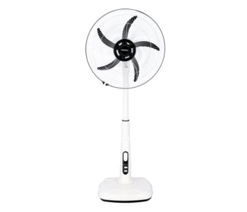 Krypton KNF6245 18 Inch Rech Stand Fan - White And Black in UAE
