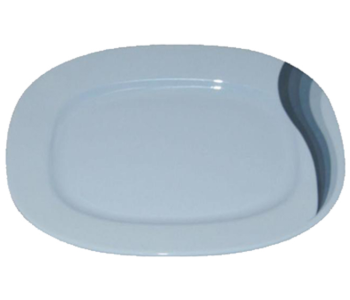 Royalford RF8070 14-inch Super Rays Oval Plate - Blue in UAE