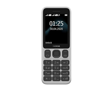 Nokia 125 Dual SIM Basic Mobile - White in UAE