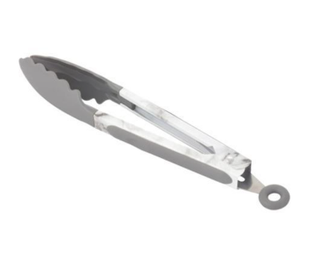 Royalford RF9550 8cm Marble Designed Stainless Steel Food Tong - White & Grey in UAE
