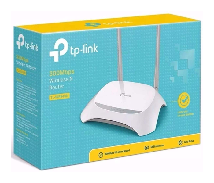 Express Delivery - TP-Link TL-WR840N Wireless Router - White - ID 71795