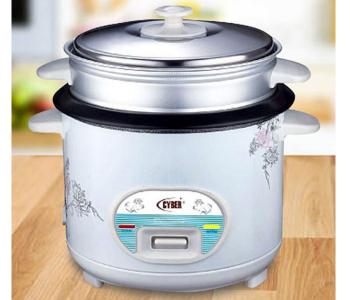 Electric CYRC-7174 Rice Cooker 1.8L With Steamer- White in UAE