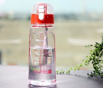 Royalford RF5223 550 ML Water Bottle - Clear & Orange in KSA