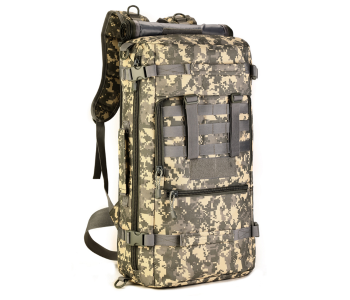 Military Tactical Backpack Duffle Hiking Bag - Army Brown in KSA