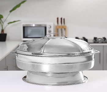 Express Delivery - Royalford RF8412 50 CM Stainless Steel Taj Jumbo Hot Pot - Silver - ID 3472