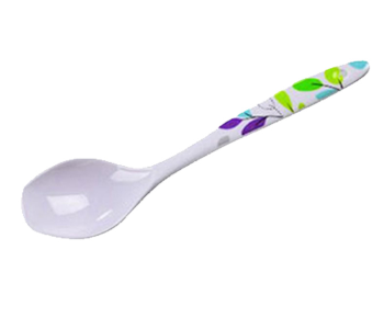 Royalford RF7391 Leaf Design Melamine Ware Serving Spoon - White in UAE