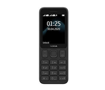 Nokia 125 Dual SIM Basic Mobile - Black in UAE