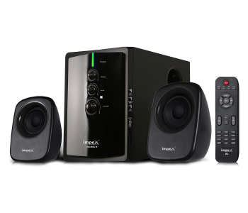 Impex MUSIK-R 40 Watts 2.1 Portable Multimedia Bluetooth Speaker System - Black in KSA