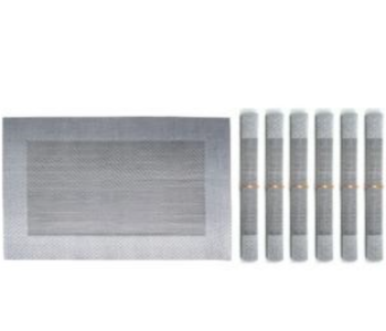 Royalford RF7756 6 Pieces Place Mat - Silver in UAE
