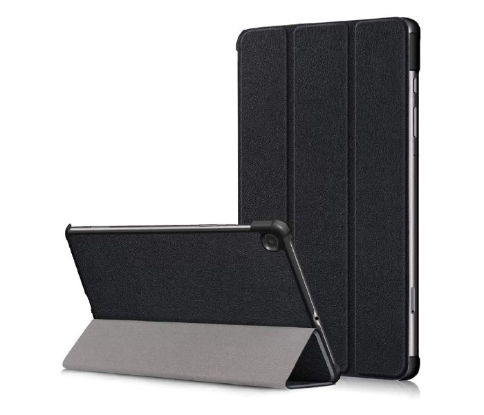 Express Delivery - Trands TR-CCS6124 10.4 Inches Ultra Slim Case Fold Cover with Auto Sleep and Wake Folio for Galaxy Tab S6 Lite - Black - ID 74931