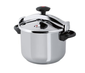 Express Delivery - Royalford RF9650 7 Litre Stainless Steel Pressure Cooker - Silver - ID 74106