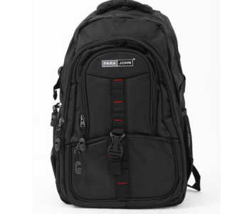 Para John PJSB6007A16-B 16-inch Nylon School Bag, Black in KSA