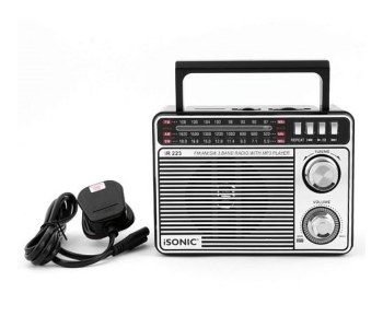 ISonic IR 223 3 Bands Rechargeable Radio With Mp3 Player - Silver in UAE