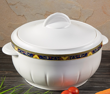 Express Delivery - Royalford RF1641 3500 ML Classic Casserole - White - ID 1202