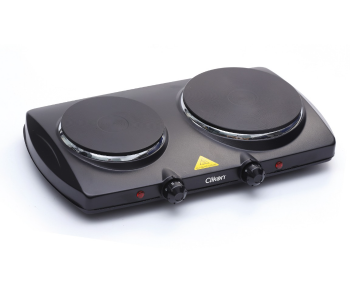 Express Delivery - Clikon CK4286 2500Watts Double Hot Plate - Black - ID 75101