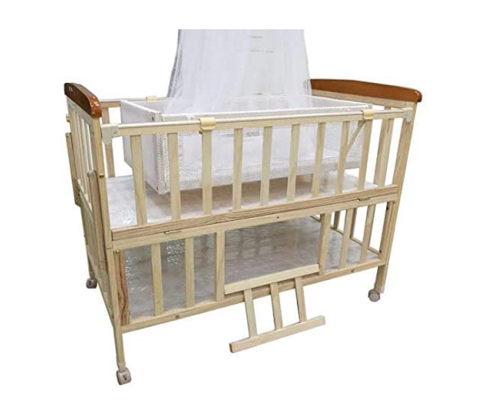 Lelefante 20274032 Baby Bed With Wheels - Beige in KSA