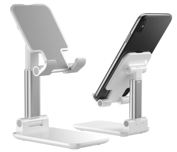 Jongo Folding Desktop Phone And Tab Stand- White in KSA