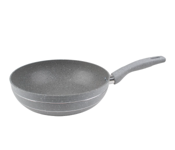 Express Delivery - Royalford RF9841 28cm Granite Coated Smart Deep Frypan - Grey - ID 75462