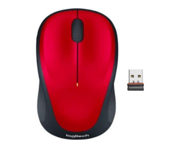 Logitech M235 Wireless Mouse - Black And Red in UAE