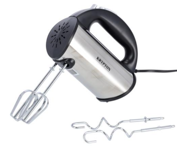 Krypton KNHM6241 250W Turbo Kitchen Hand Held Electric Mixer- Black And Silver in KSA