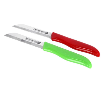 Royalford RF9686 2Pcs Fruit Knife- Green And Red in UAE