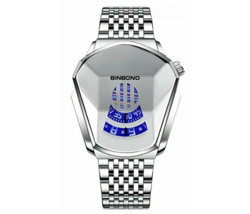 Diamond Style Waterproof Quartz Wristwatch- Silver in UAE
