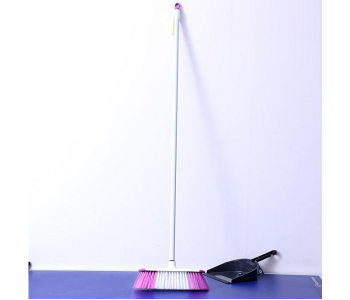 Royalford RF4884 Broom With Handle - White & Purple in UAE