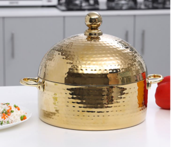 Royalford RF9722 4.0L Monarch SS Dome Hotpot- Gold in UAE