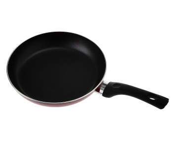 Express Delivery - Royalford RF1262FP26 26 cm 3 Layer Non Stick Fry Pan – Black & Maroon - ID 1183